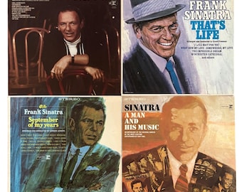 Frank Sinatra Vinyl Record Lot 4 Albums My Way Thats Life September of My Years