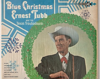 Ernest Tubb - Blue Christmas - Vinyl LP Decca DL74518 Stereo Ultrasonic Cleaned