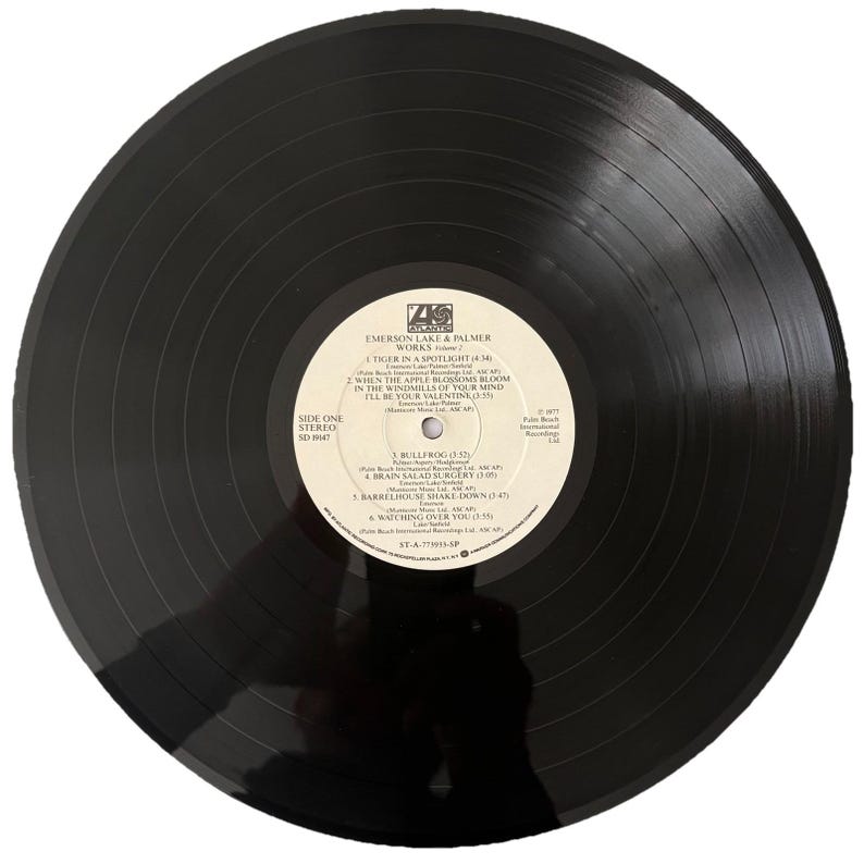 Emerson Lake & Palmer ELP - Works Vol 1 2 - Vinyles LP - Nettoyage par ultrasons image 2