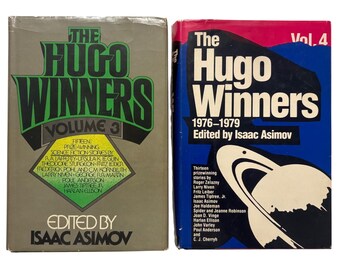 The Hugo Winners Volume 3 & 4 Isaac Asimov Sci-Fi Anthologies Book Club Editions