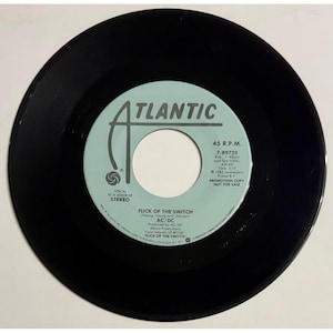 AC/DC Flick of the Switch 7" Vinyl Single 45 RPM Promo Atlantic 7-89722 1983