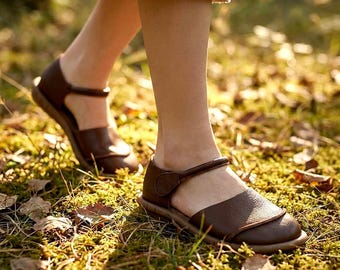 Barefoot Mary Janes, Minimalist Genuine Leather Shoes, Wide Toe Box Flats, Zero Drop Sole, Comfy Soft Cowhide Leather Shoes