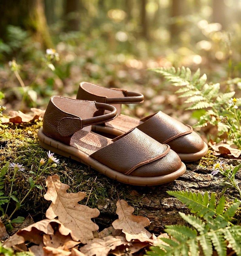 Genuine Leather Barefoot Mary Janes, Wide Toe Box Flats, Zero Drop Sole image 5