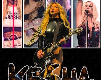 Kesha PNG, Vintage Kesha Shirt Design, Pop Star Graphic PNG, Retro Concert Collage, Sublimation Design, Digital Download, Printable Tee PNG