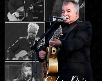 John Prine Vintage Portrait, Musician Guitarist (Digital Download)