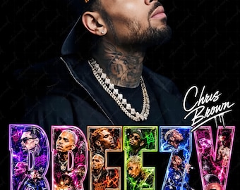 Chris Brown PNG File (Digital Download)