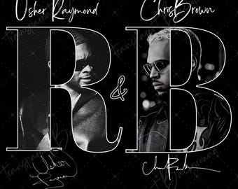 Usher Raymond & Chris Brown Tour 2026 T-Shirt PNG (Digital Download)