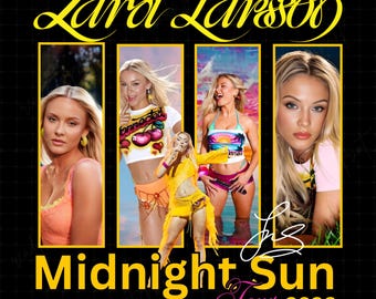 Zara Larsson Midnight Sun Tour PNG: Pop Concert Fan Merch (Digital Download)
