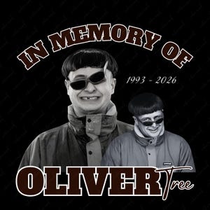 Oliver Tree In Memory PNG (Digital Download), Graphic Design T-Shirt Sublimation
