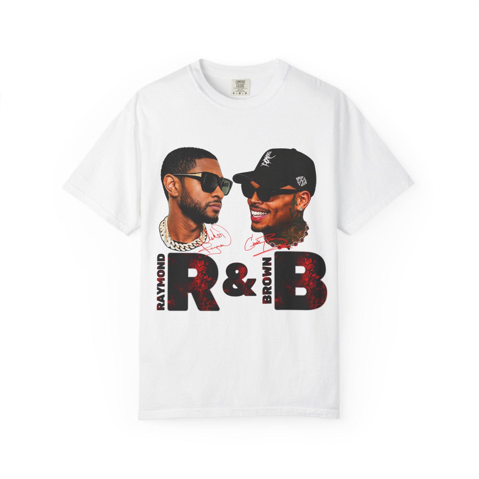 Sahn R And B Usher Raymond & Chris Brown R and B Tour 2026 T-shirt PNG (digital ...