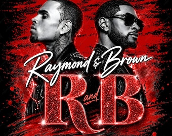 Usher Chris Brown Raymond and Brown R&B Tour PNG (Digital Download)