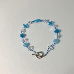 Blue Czech Glass Bracelet