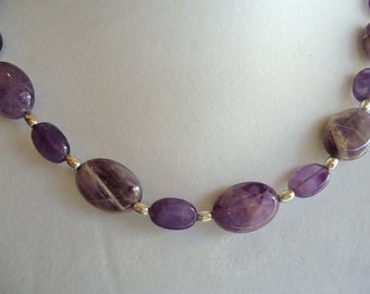 Amethyst and Silver Necklace