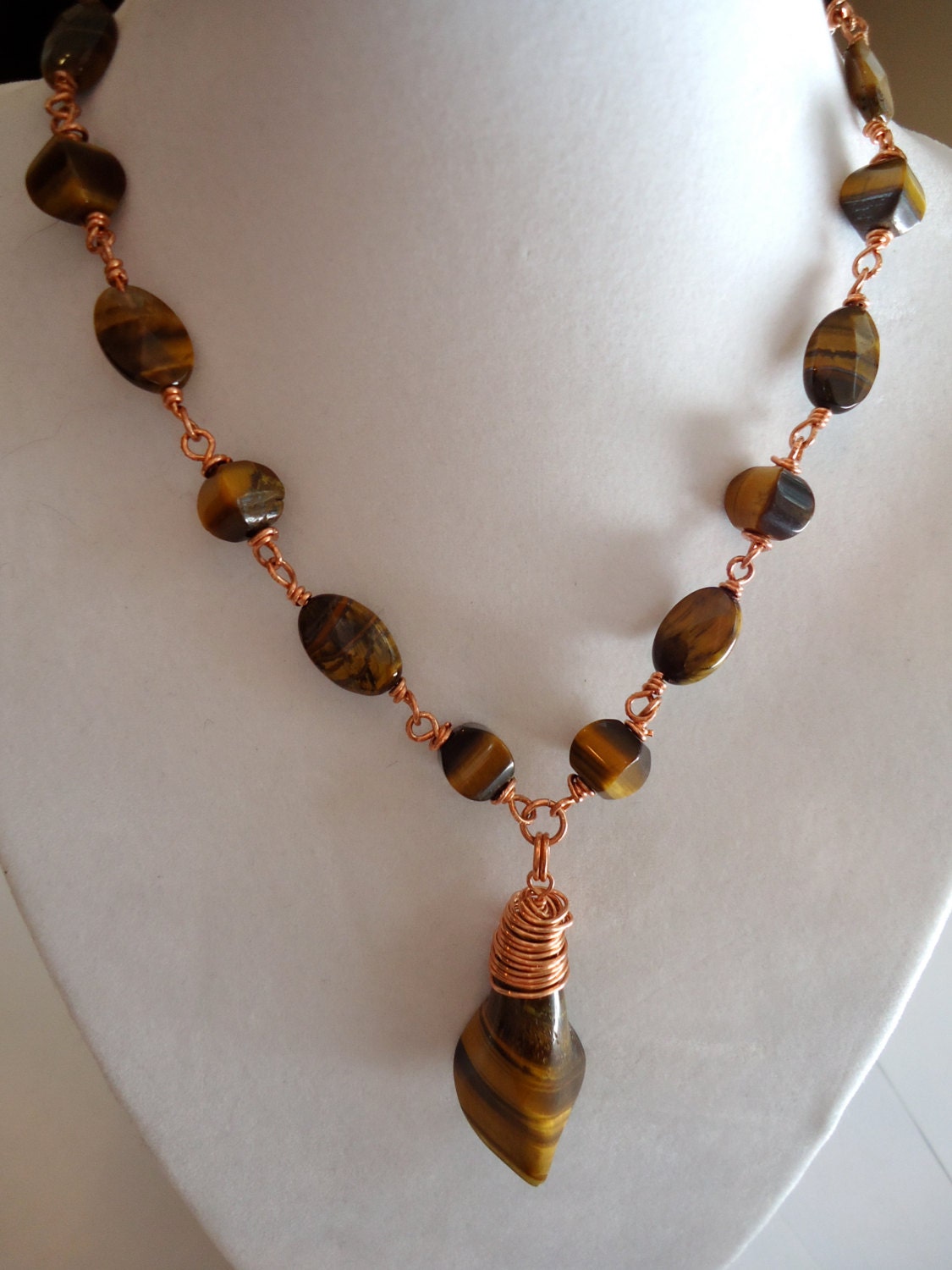 Tiger Eye Necklace and Pendant - Etsy