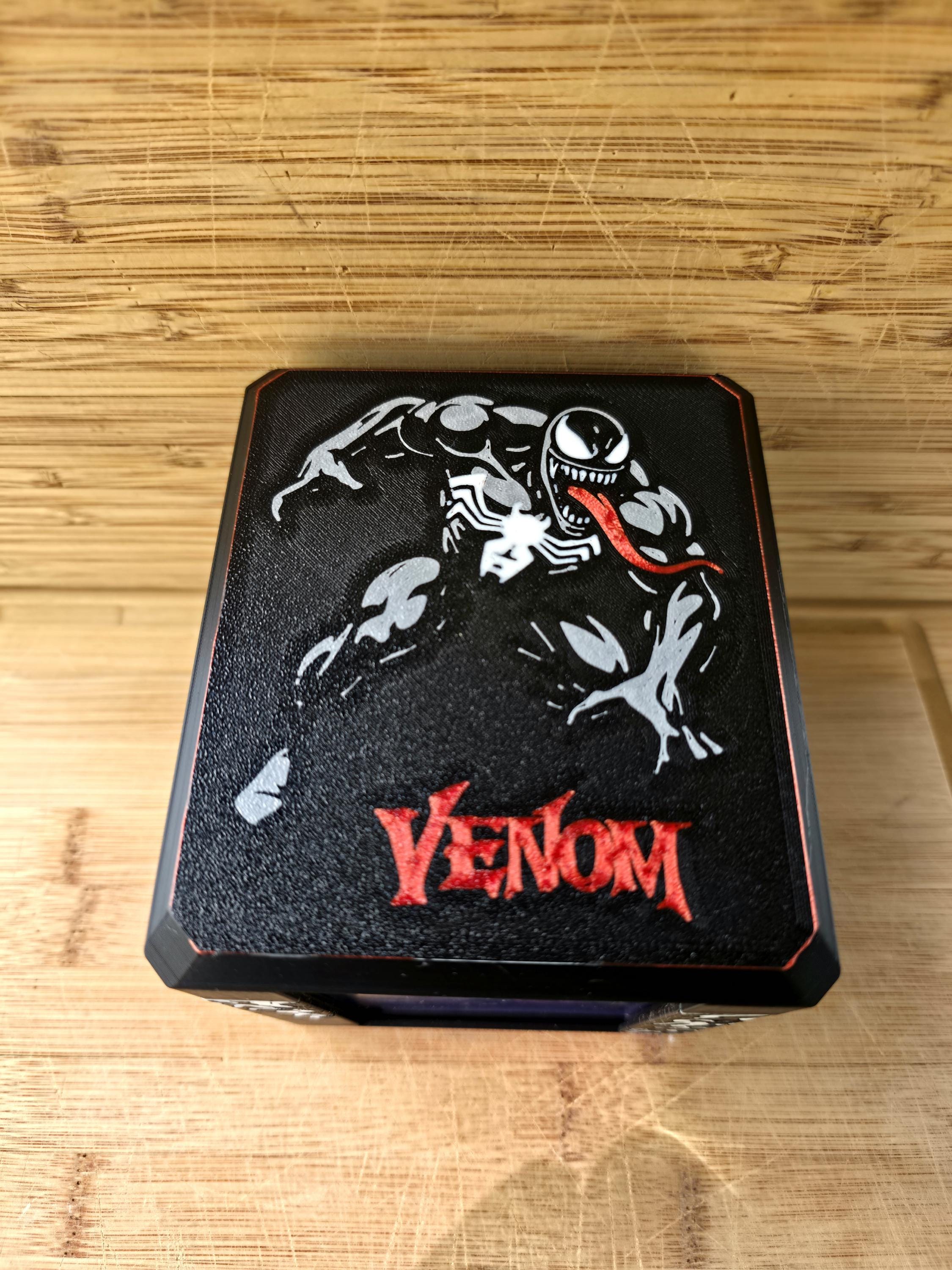 Venom Spider-man MTG Commander Deck Box | 3D Printed Marvel Gift