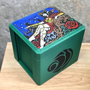 Morcant Lorywn Eclipsed Magnetic MTG Commander Deck Box |Command Station| 3D Printed TCG Deck Storage with Top Loader Display