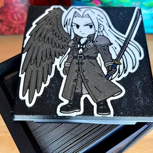 mtg final fantasy card holder Komick 1800+ Deck Case – PU Leather Microfiber Lined Card Box, Card Storage for Yugioh Structure Deck, Baseball, Bloomburrow MTG – TCG Deck Box (Black/Red) : Toys color artwork and includes one deck divider Thanks so much to @democustomalters