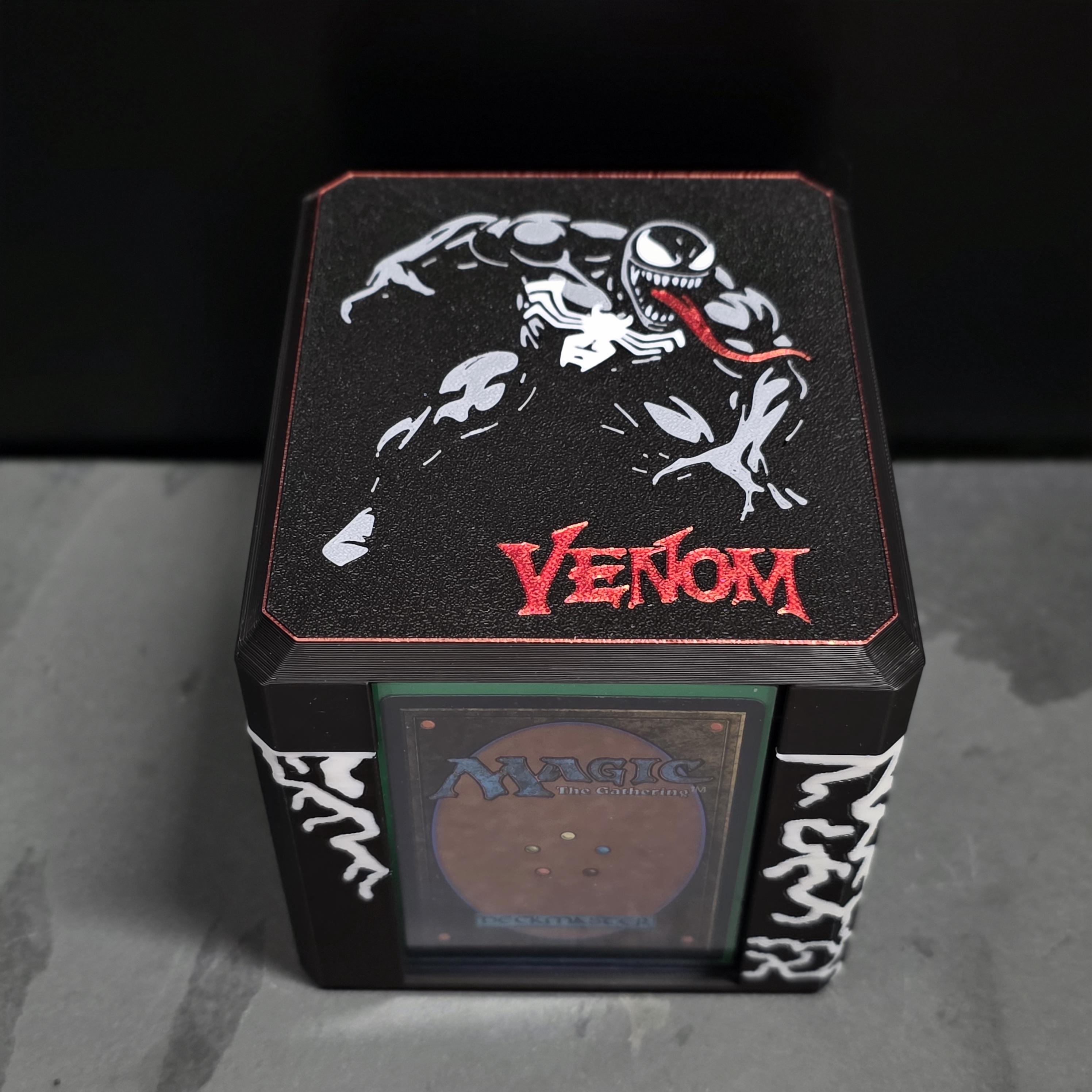 Venom Spider-man MTG Commander Deck Box | 3D Printed Marvel Gift