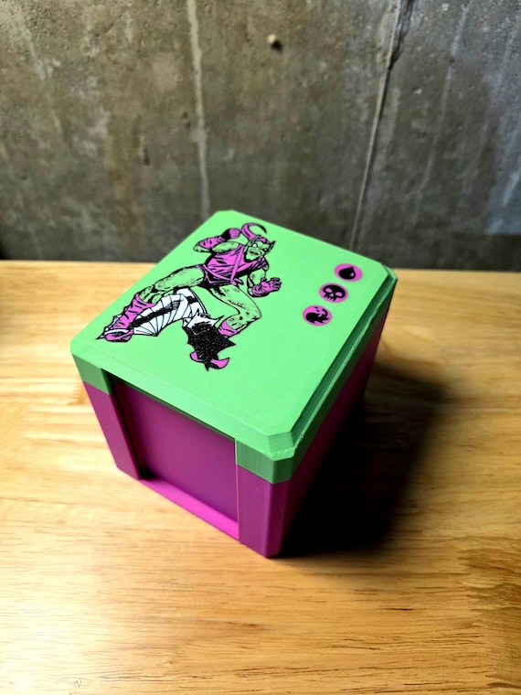 Green Goblin Spider-man Magnetic MTG Commander Deck Box |command Station| 3D Printed TCG Deck Storage With Top Loader Display - Etsy Israel Green Goblin Spider-man Magnetic MTG Commander Deck Box |command Station| 3D Printed TCG Deck Storage With Top Loader Display - Etsy Israel
