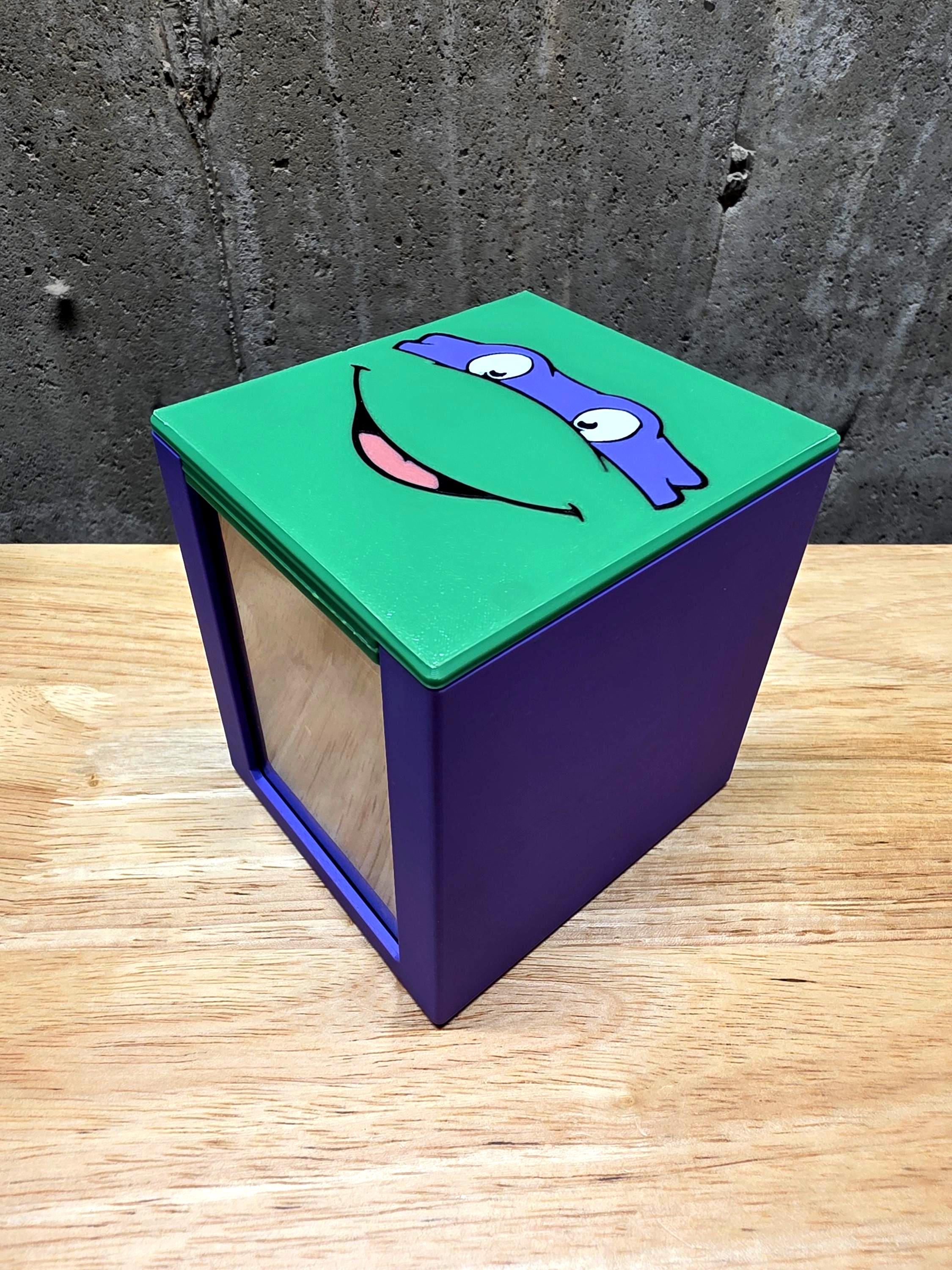 Purple Turtle Magnetic MTG Commander Deck Box |spellkeeper| 3D