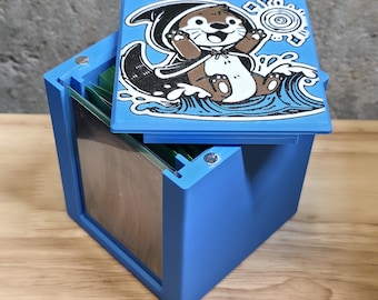 Bria, Riptide Rogue / Otter Theme - Magnetic Commander Showcase Deck Box - Etsy Bria, Riptide Rogue / Otter Theme - Magnetic Commander Showcase Deck Box - Etsy