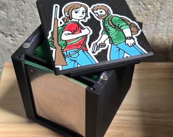 Partner Commander Deck Box: The Last of Us  |Spellkeeper| 3D Printed TCG Deck Storage with Top Loader Displays