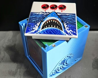 Jaws Shark MTG Deck Box | Commander Deck Box | 3D Printed TCG Card