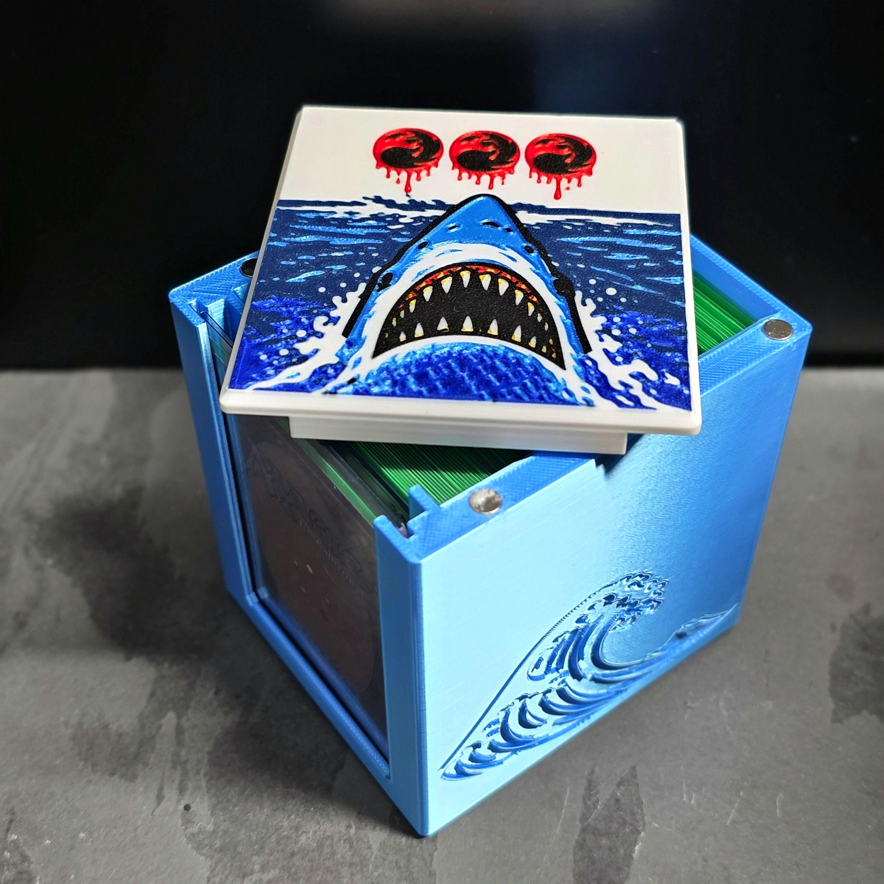 Jaws Shark MTG Deck Box | Commander Deck Box | 3D Printed TCG Card