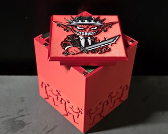 Krenko MTG Deck Box | Goblin Commander Deck Box | 3D Printed TCG Card Storage Top Loader Display