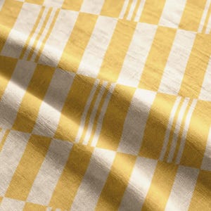 Yellow Checkered Tablecloth – Bright Modern Plaid Table Cover for Spring Summer Dining, Sunny Fresh Kitchen Decor & Outdoor Entertaining image 20