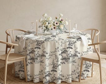 ヴィンテージの大きな素晴らしい色褪せたフランスの花柄ブーケカーテン