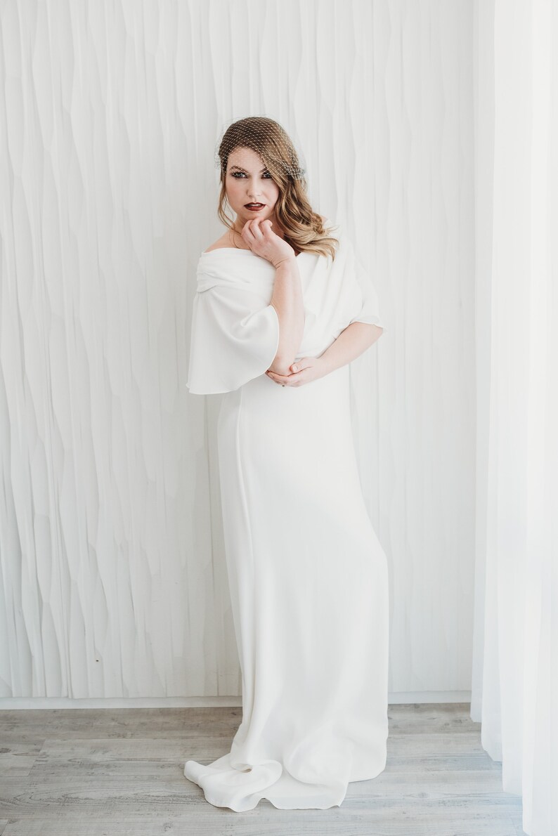 Grey Birdcage Veil Wedding Veil French Veil Bird Cage Veil Etsy