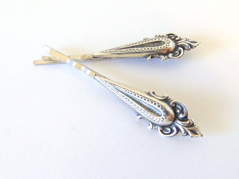 Victorian Hair Pins Victorian Bridal Silver Victorian Hair Etsy