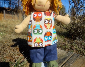 Cross back top pattern for 13" doll PDF instant download