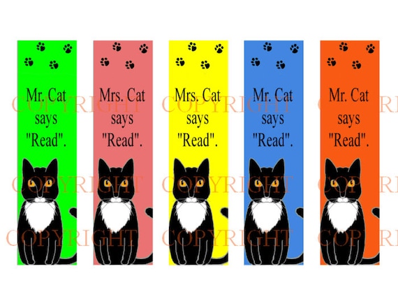 15 unique cat bookmarks teacher s bookmarks etsy ireland