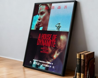 Plakat filmowy „Dom Dynamitu” | Klasyczne filmy | Kino domowe | Spersonalizowana dekoracja ścienna do akademika | Dekoracja domu dla fana filmów | Prezent urodzinowy