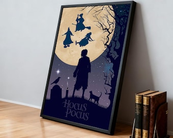 Hocus Pocus Movie Poster | Classic Films | Home Theater | Personalized Dorm Wall Art | Movie Fan Home Decor | Birthday Gift