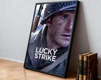 LUCKY STRIKE ラッキーズ タバコ ビンテージ広告ポスター - デジタル