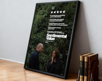Plakat filmowy „Affeksjonsverdi” | Klasyczne filmy | Kino domowe | Spersonalizowana dekoracja ścienna do akademika | Dekoracja domu dla fana filmów | Prezent urodzinowy
