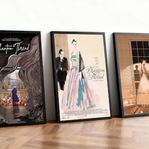 Poster del film Il filo nascosto / Film classici / Home theater / Decorazioni murali personalizzate per dormitori / Decorazioni per la casa per appassionati di cinema / Regali di compleanno