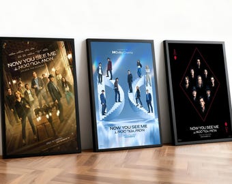 Now You See Me Now You Don't Movie Poster | Classic Films | Home Theater | Personalized Dorm Wall Art | Movie Fan Home Decor | Birthday Gift