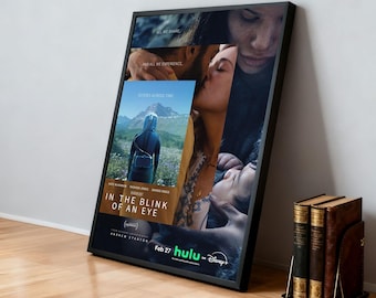 Plakat filmowy "W mgnieniu oka" | Klasyczne filmy | Kino domowe | Spersonalizowana dekoracja ścienna do akademika | Dekoracja domu dla kinomana | Prezent urodzinowy
