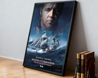 マスター・アンド・コマンダー映画ポスター | クラシック映画 | ホームシアター | パーソナライズされた寮の壁アート | 映画ファンのホームデコレーション | 誕生日プレゼント