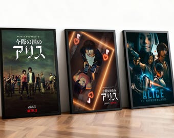 Alice in Borderland Movie Poster | Classic Films | Home Theater | Personalized Dorm Wall Art | Movie Fan Home Decor | Birthday Gift
