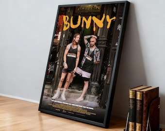 Plakat filmowy „Króliczek” | Klasyczne filmy | Kino domowe | Spersonalizowana dekoracja ścienna do akademika | Dekoracja domu dla fanów filmów | Prezent urodzinowy