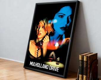 Plakat filmowy „Mulholland Drive” | Klasyczne filmy | Kino domowe | Spersonalizowana dekoracja ścienna do akademika | Dekoracja domu dla fanów filmów | Prezent urodzinowy