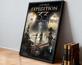 Clair Obscur Expedition 33 Movie Poster | Classic Films | Home Theater | Personalized Dorm Wall Art | Movie Fan Home Decor | Birthday Gift