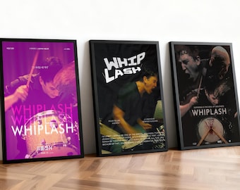 Whiplash Movie Poster | Classic Films | Home Theater | Personalized Dorm Wall Art | Movie Fan Home Decor | Birthday Gift