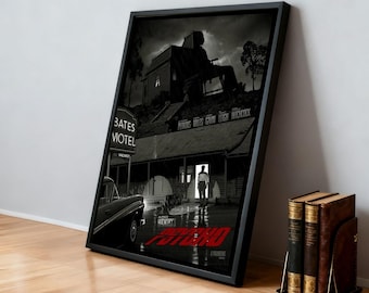 Psycho Movie Poster | Classic Films | Home Theater | Personalized Dorm Wall Art | Movie Fan Home Decor | Birthday Gift