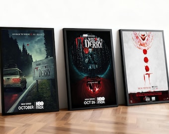 It Welcome to Derry Movie Poster | Classic Films | Home Theater | Personalized Dorm Wall Art | Movie Fan Home Decor | Birthday Gift